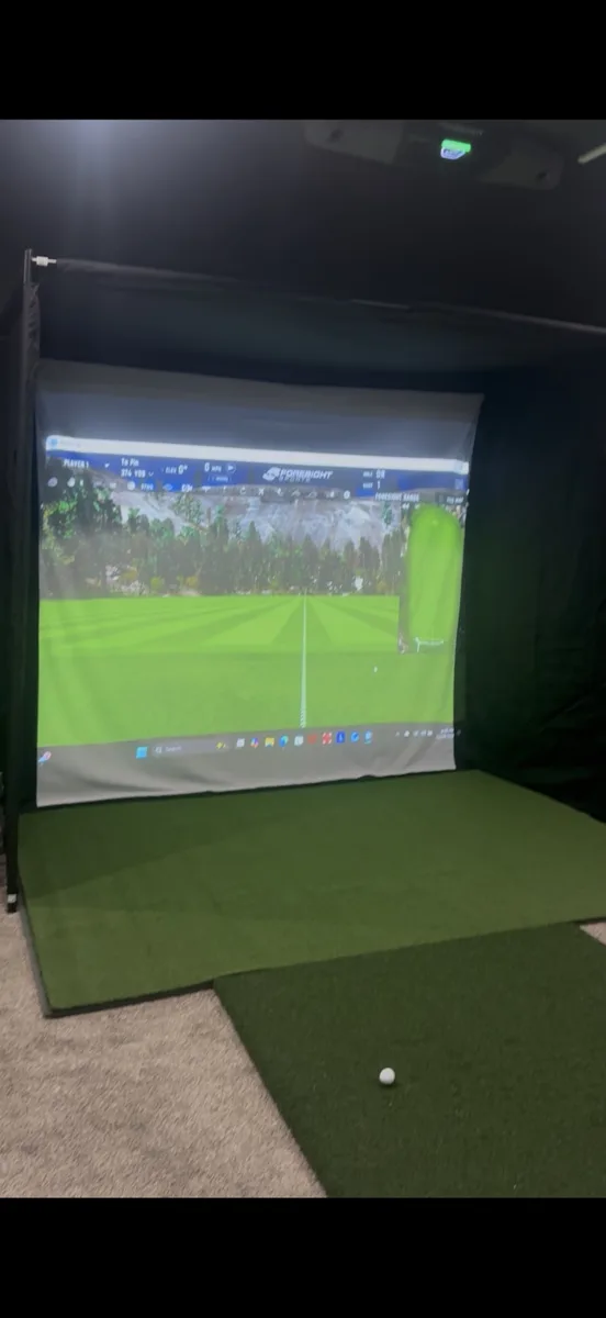 Indoor Golf Simulator Installation